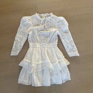 Love Shack Fancy White Mini Dress medium